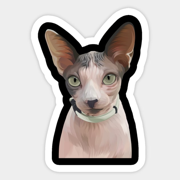 Cute spinx cat Sticker by chychut